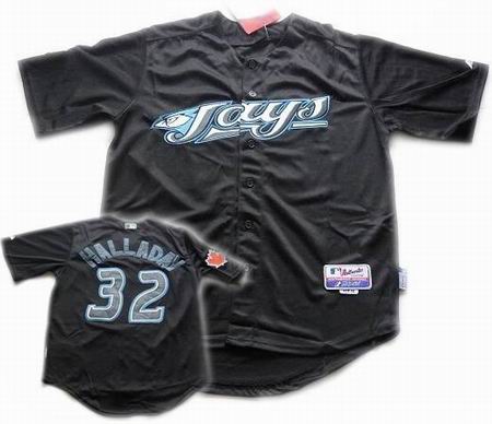 Toronto Blue Jays #32 Roy Halladay Black Jersey