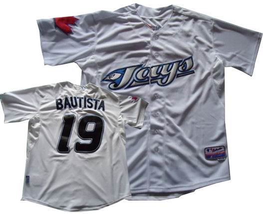 Toronto Blue Jays 19 Jose Bautista jerseys white