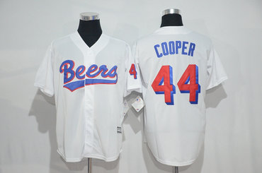 Beers 44 Joe Cooper White Stitched Movie Jersey