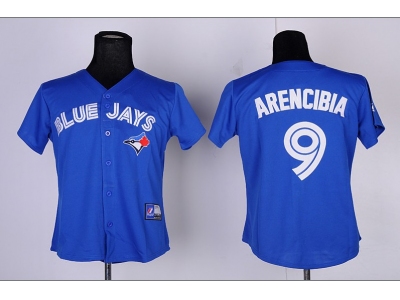 women mlb jerseys toronto blue jays #9 arencibia blue