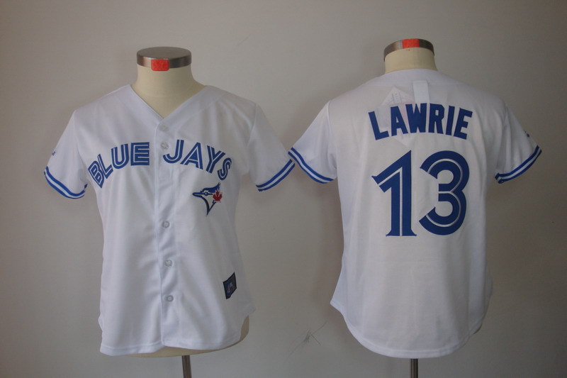 Women Toronto Blue Jays Blank White Jerseys