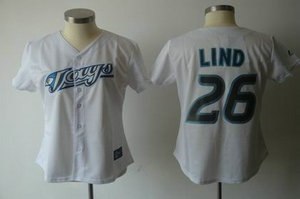 women toronto blue jays 26 lind white jerseys