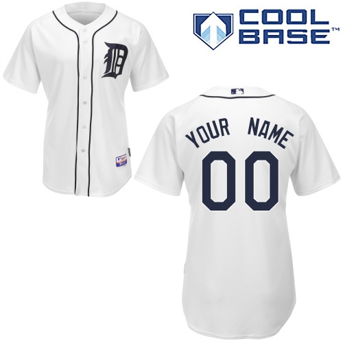 detroit tigers personalized custom white jersey