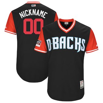 Custom Men's Arizona Diamondbacks Majestic Black 2017 Players Weekend Authentic Team Jersey