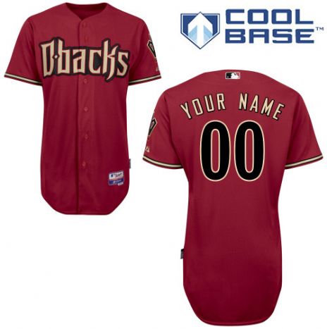 Women's Arizona Diamondbacks Red Customized Jersey