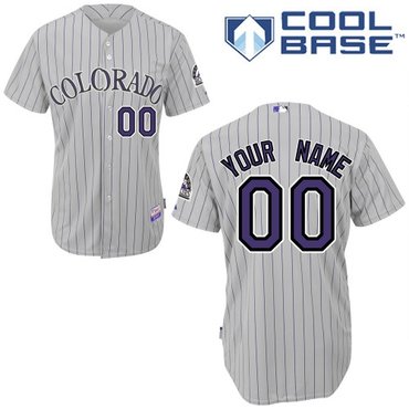 colorado rockies personalized custom white jersey