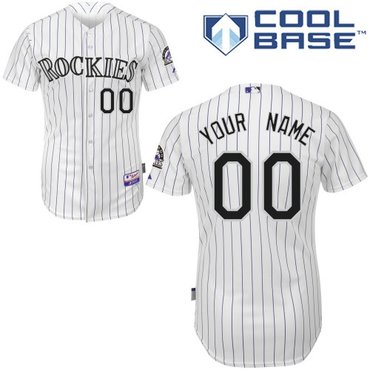 colorado rockies personalized custom grey jersey