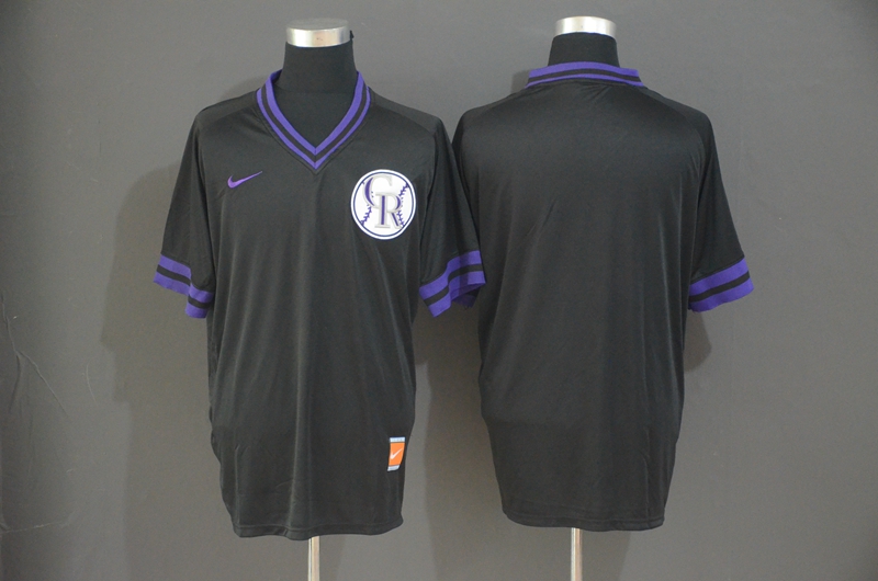 Rockies Blank Black Throwback Jersey