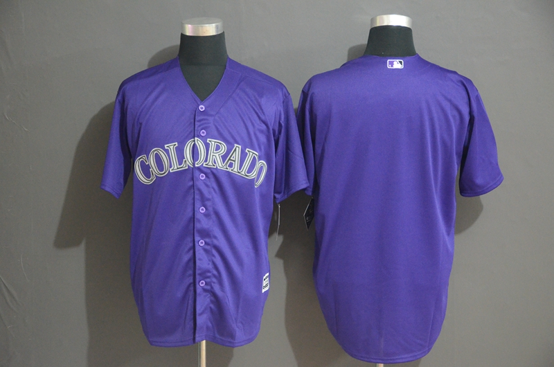 Rockies Blank Purple Cool Base Jersey