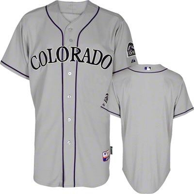 2012 new colorado rockies blank grey cool base jerseys