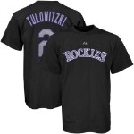 colorado rockies 2 troy tulowitzki black jersey