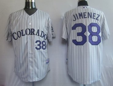 mlb jerseys colorado rockies 38# jimemez grey