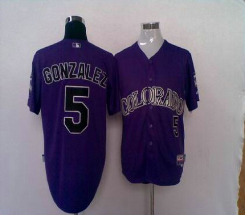 colorado rockies 5 gonzalez purple color