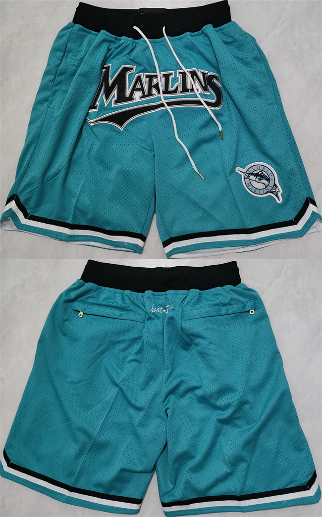 Men's Miami Marlins Blue Shorts