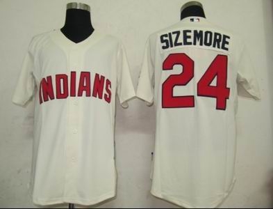 cleveland indians 24 sizemore cream jerseys