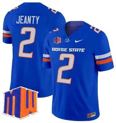 MEN Boise State Broncos #2 Ashton Jeanty Blue Nike Limited Football Jersey