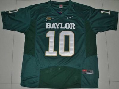 bears #10 robert griffin iii green embroidered ncaa jersey