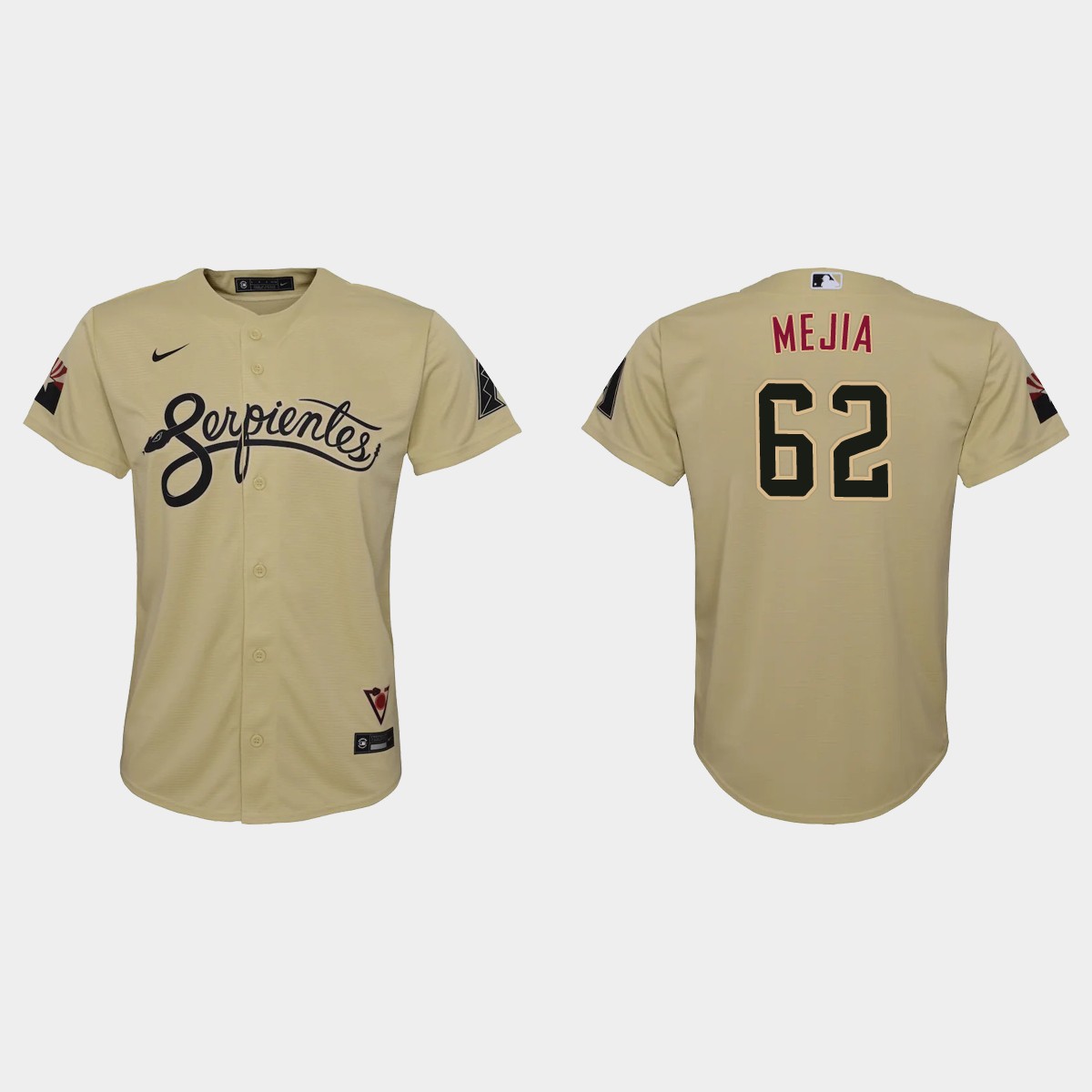 Arizona Diamondbacks #62 Humberto Mejia Youth Nike 2021 City Connect MLB Jersey Gold