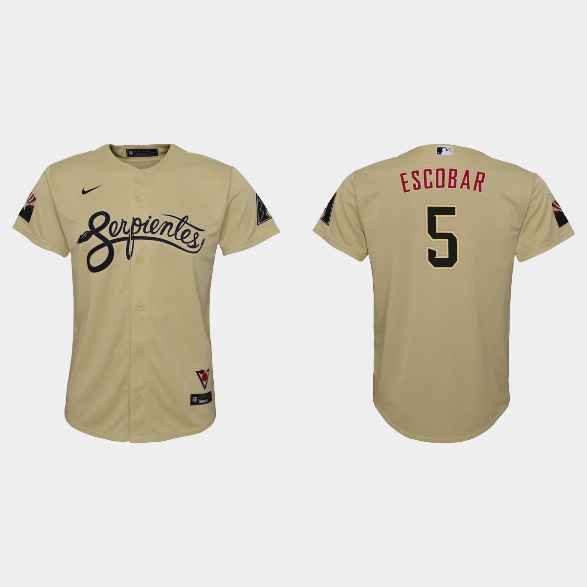 Arizona Diamondbacks #5 Eduardo Escobar Youth Nike 2021 City Connect MLB Jersey Gold