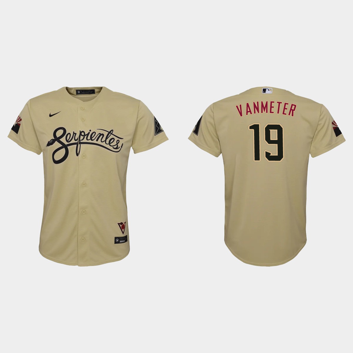 Arizona Diamondbacks #19 Josh Vanmeter Youth Nike 2021 City Connect MLB Jersey Gold