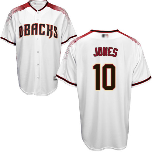 Diamondbacks #10 Adam Jones White Crimson Home Stitched Youth Baseball Jersey