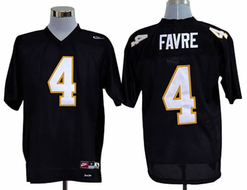 NEW southern mississippi golden eagles brett favre 4 black college football throwback jerseys