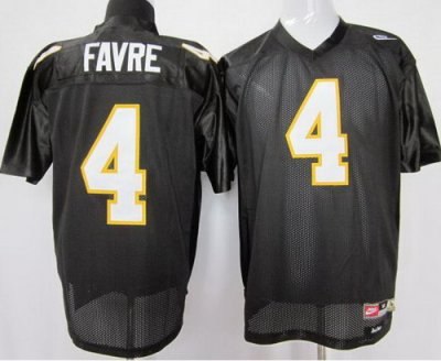 southern mississippi gold eagles #4 brett favre black ncaa jerseys1