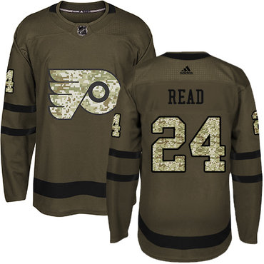 Adidas Flyers #24 Matt Read Green Salute to Service Stitched NHL Jersey