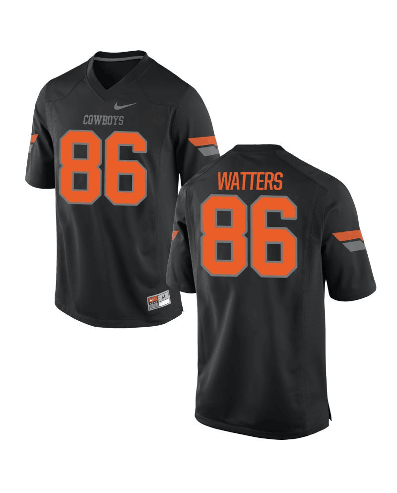 en's Oklahoma State Cowboys Customized Black Stitched Jersey