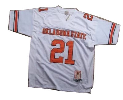 oklahoma state cowboys barry sanders #21 jersey