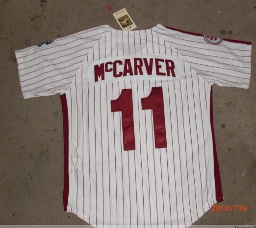 MLB jerseys EXPOS 11 McCARVER white strip