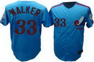 montreal expos 33 walker m n blue