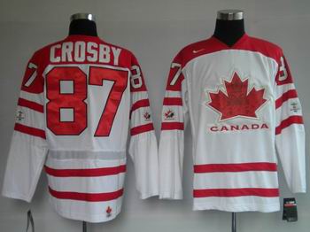 Ice Hockey 2010 OLYMPIC Team Canada 87 CROSBY white jersey