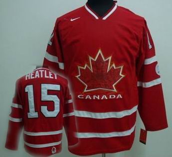 Ice Hockey 2010 OLYMPIC Team Canada 15 HEATLEY red jersey