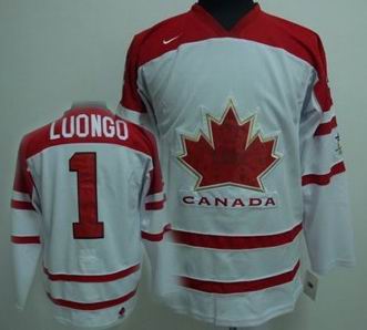 Ice Hockey 2010 OLYMPIC Team Canada 1 LUONGO white jersey