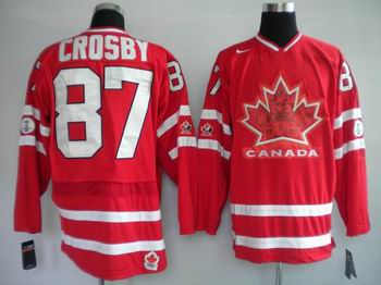 Ice Hockey 2010 OLYMPIC Team Canada 87 CROSBY red jersey