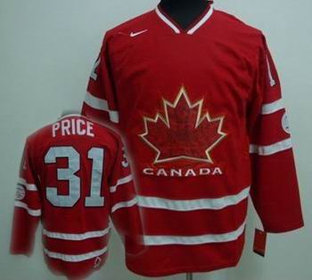 Ice Hockey 2010 OLYMPIC Team Canada 31 PRICE red jersey