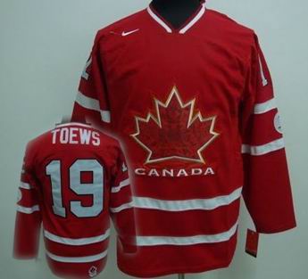 Ice Hockey 2010 OLYMPIC Team Canada 19 TOEWS red jersey