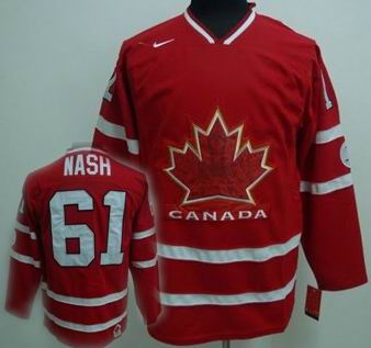 Ice Hockey 2010 OLYMPIC Team Canada 61 NASH red jersey