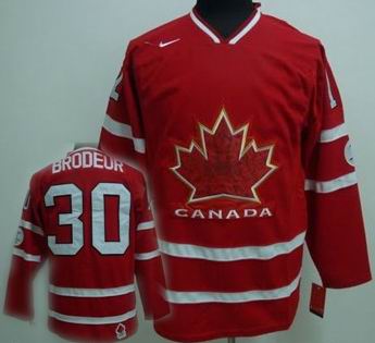 Ice Hockey 2010 OLYMPIC Team Canada 30 Brodeur white