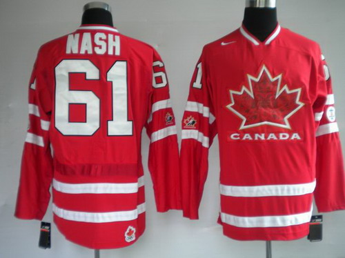 hockey Jerseys 61 NASH Red Olympic