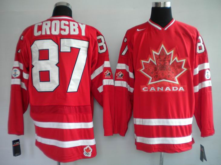 Canada Olympic #87 Sidney Crosby Red Jerseys