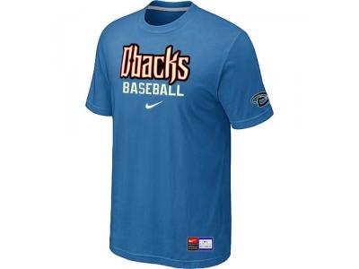 Arizona Diamondbacks Crimson light Blue NEW Short Sleeve Practice T-Shirt