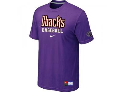 Arizona Diamondbacks Crimson Purple NEW Short Sleeve Practice T-Shirt