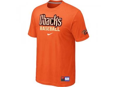 Arizona Diamondbacks Crimson Orange NEW Short Sleeve Practice T-Shirt