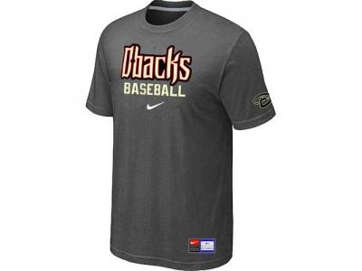 Arizona Diamondbacks Crimson D.Grey NEW Short Sleeve Practice T-Shirt