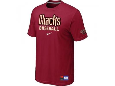 Arizona Diamondbacks Crimson Red NEW Short Sleeve Practice T-Shirt