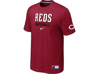 Cincinnati Reds Red NEW Short Sleeve Practice T-Shirt