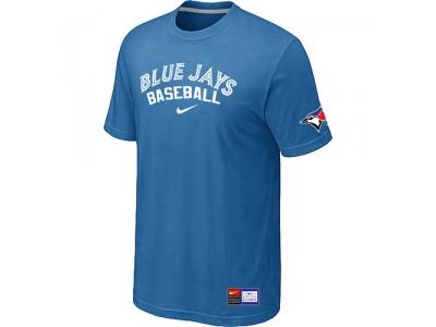 Toronto Blue Jays light Blue NEW Short Sleeve Practice T-Shirt