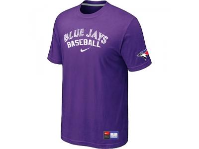 Toronto Blue Jays Purple NEW Short Sleeve Practice T-Shirt